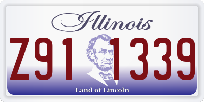 IL license plate Z911339