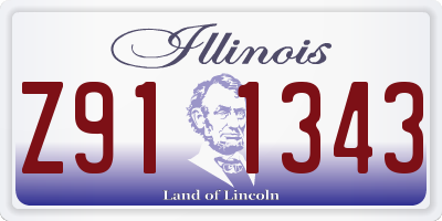IL license plate Z911343