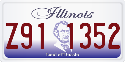 IL license plate Z911352