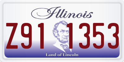 IL license plate Z911353