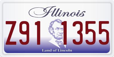 IL license plate Z911355