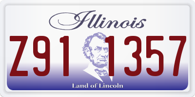 IL license plate Z911357