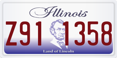 IL license plate Z911358