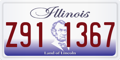 IL license plate Z911367