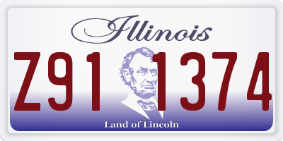 IL license plate Z911374