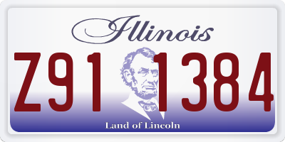 IL license plate Z911384