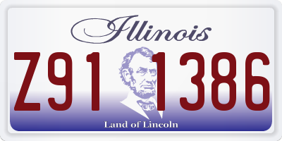 IL license plate Z911386