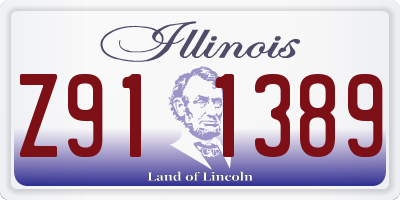 IL license plate Z911389
