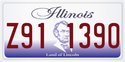 IL license plate Z911390