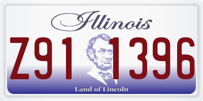 IL license plate Z911396