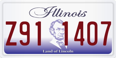 IL license plate Z911407