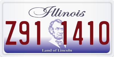 IL license plate Z911410