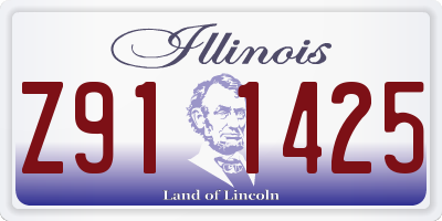 IL license plate Z911425