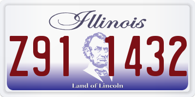 IL license plate Z911432