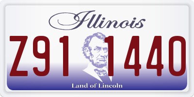 IL license plate Z911440