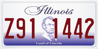 IL license plate Z911442