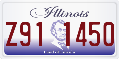 IL license plate Z911450