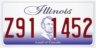 IL license plate Z911452