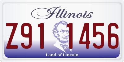 IL license plate Z911456