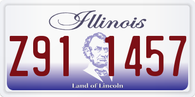 IL license plate Z911457