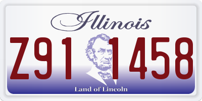 IL license plate Z911458