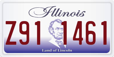IL license plate Z911461