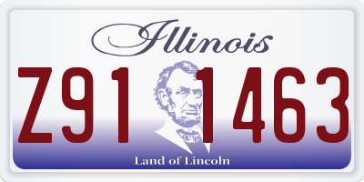 IL license plate Z911463