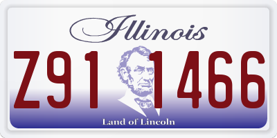 IL license plate Z911466