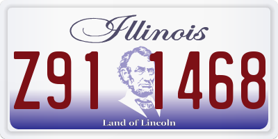 IL license plate Z911468