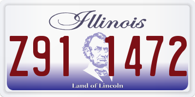 IL license plate Z911472