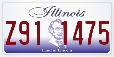 IL license plate Z911475