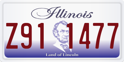 IL license plate Z911477