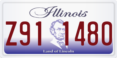 IL license plate Z911480