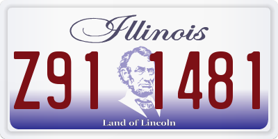IL license plate Z911481