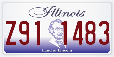 IL license plate Z911483