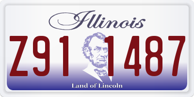 IL license plate Z911487