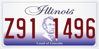 IL license plate Z911496
