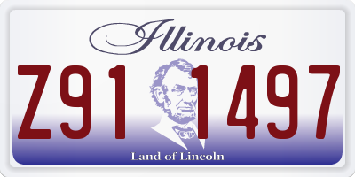 IL license plate Z911497