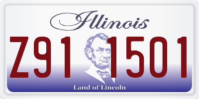 IL license plate Z911501