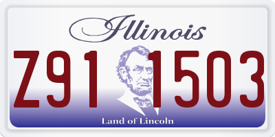 IL license plate Z911503