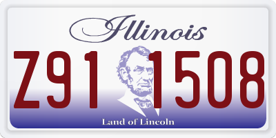 IL license plate Z911508