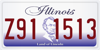 IL license plate Z911513