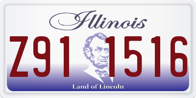 IL license plate Z911516