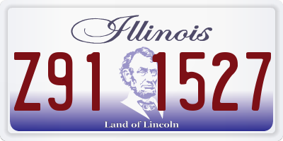 IL license plate Z911527