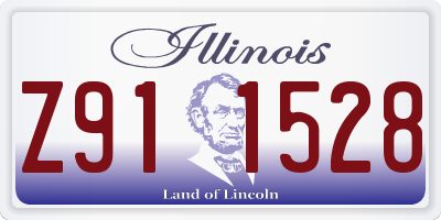 IL license plate Z911528