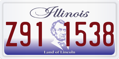 IL license plate Z911538