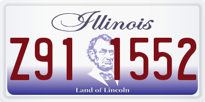 IL license plate Z911552
