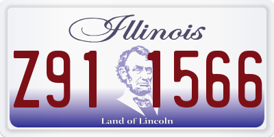 IL license plate Z911566