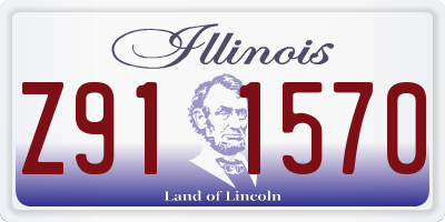 IL license plate Z911570