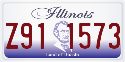 IL license plate Z911573